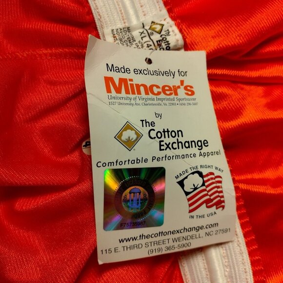 UVA University Of Virginia Cavaliers Shorts Men XL Orange Nylon Vintage USA READ - Picture 9 of 11